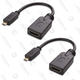 If you want to use your existing HDMI cables with your Raspberry Pi 4, these inexpensive adapters are all you’ll need.